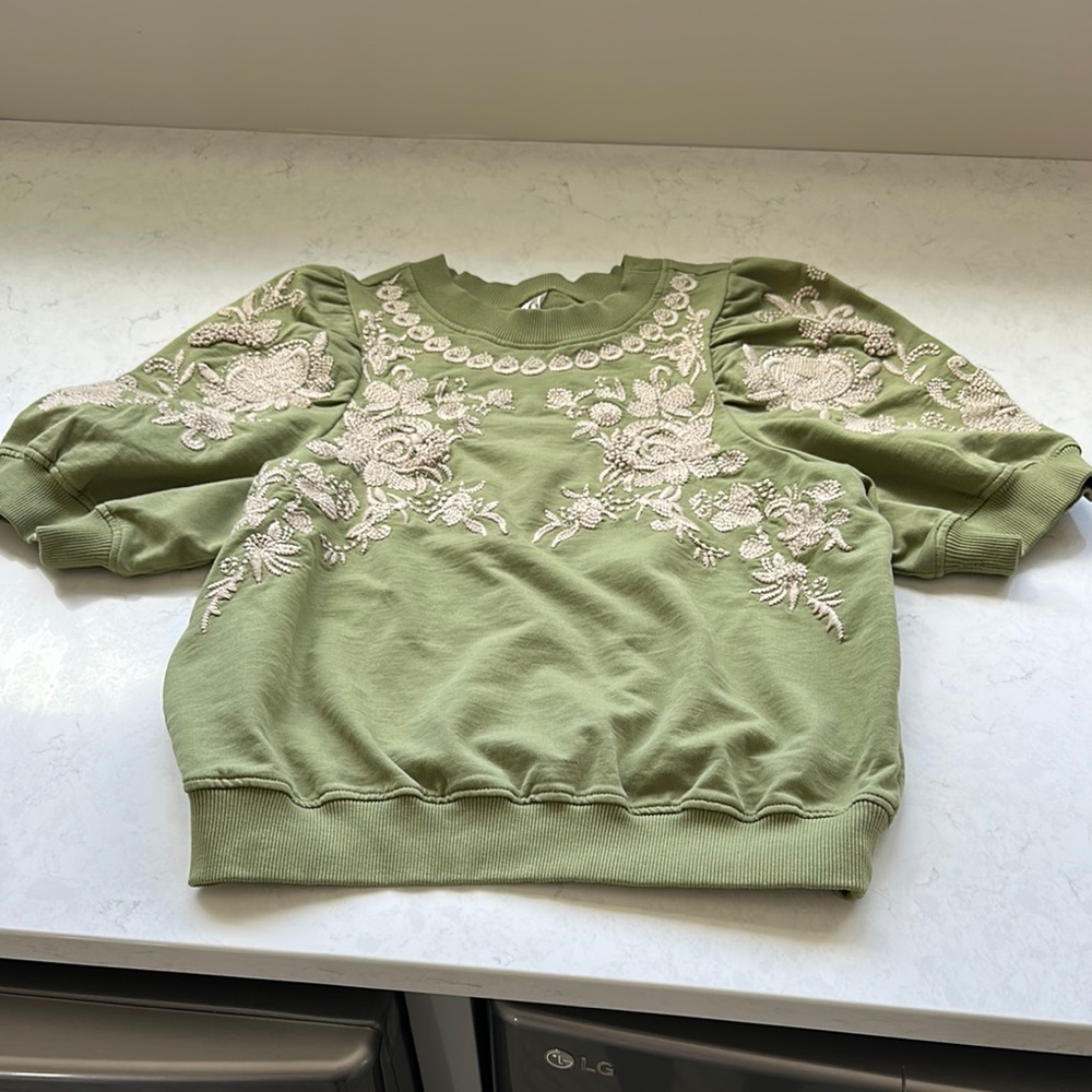 Anthropologie Embroidered Women's Top
